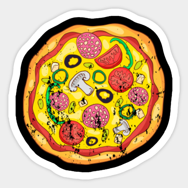 Pizza Retro Vintage Grunge